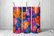 Bright Tulip Flower Seamless Pattern, a Pattern Graphic by Creative Store (Thumbnail 5 of 5)