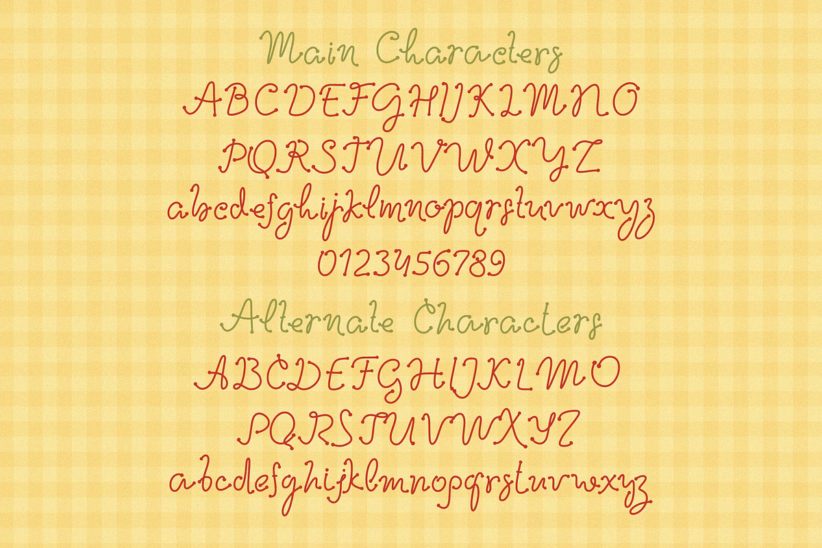 Sherbet. Sweet and Messy Girly Font, a Handwritten Font by AnMark (Photo 9 of 11)
