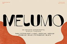 Melumo Experimental Display Typeface