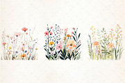 Wildflower Meadow Watercolor Clipart, an Illustration by Libby Wishes (Thumbnail 5 of 6)