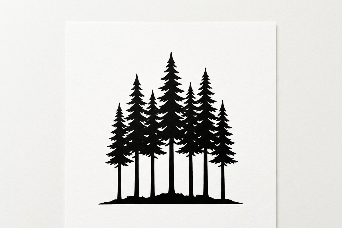 Majestic Pine Trees SVG, a Finance Illustration by Amazin_art (Photo 7 of 32)