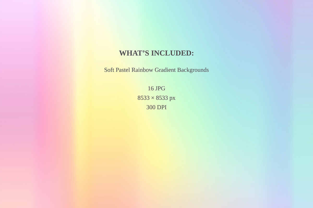 Pastel Rainbow Gradient Backgrounds, a Background Graphic by MarisoArt (Photo 2 of 5)