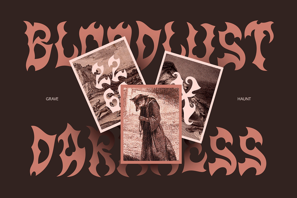 CS Werewolf – Black Metal Font, a Blackletter Font by Craft Supply Co. (Photo 3 of 8)