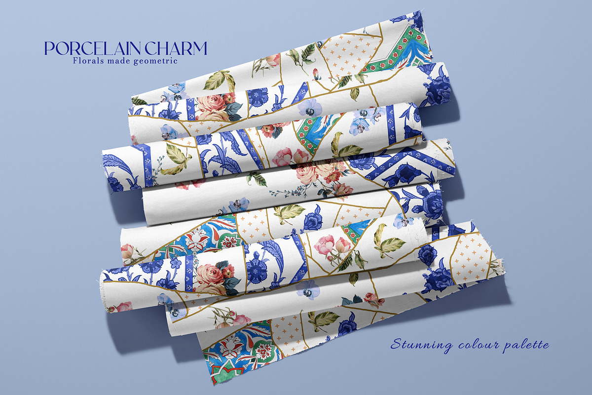 Porcelain Charm Prints & Patterns, a Pattern Graphic by GND ART STUDIO (Photo 2 of 8)
