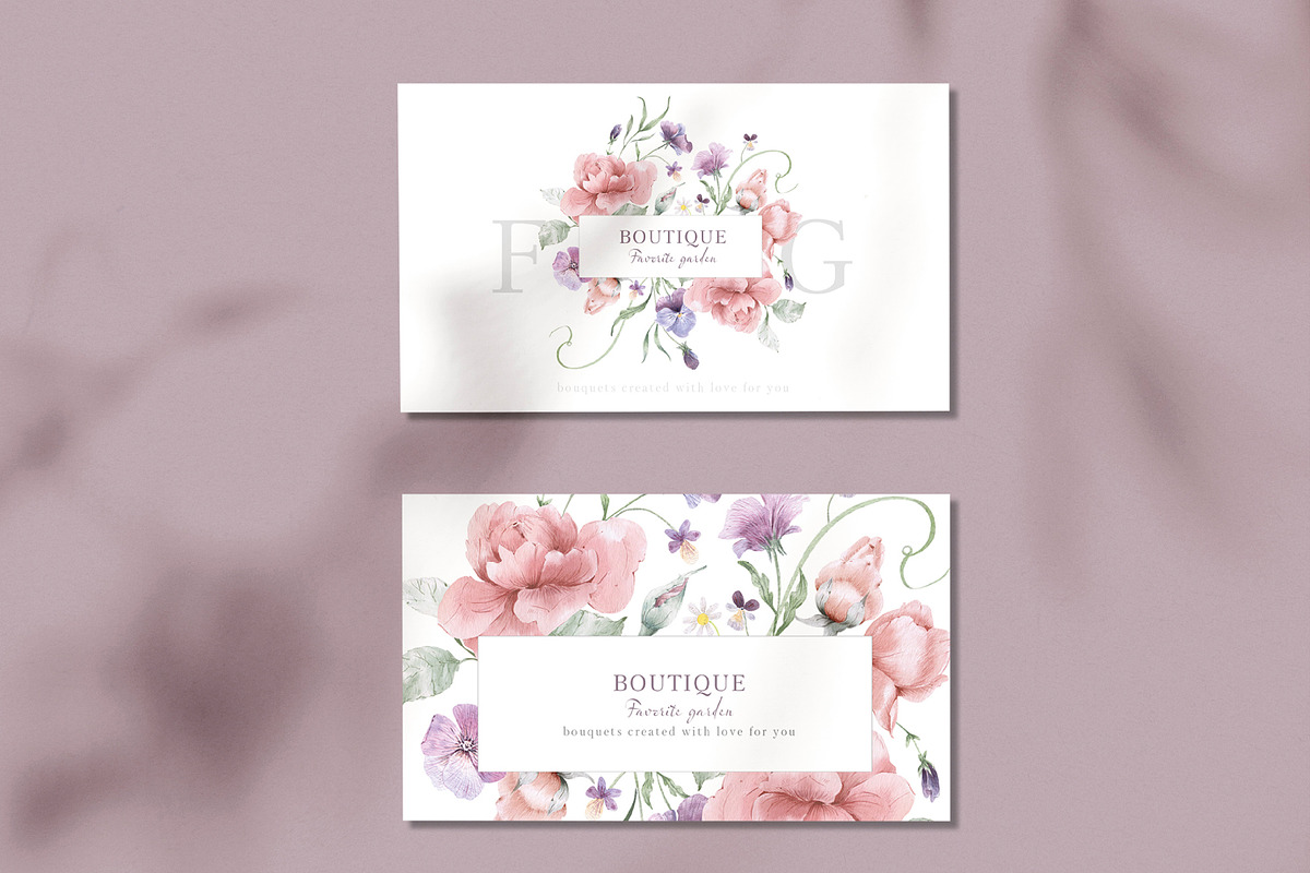 Charming purple pansies, hydrangea, an Illustration by astelenadesign (Photo 11 of 12)