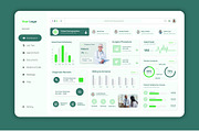 Modern Medical Dashboard UI Template, an UI Kit Template by ClickPaint_Studio (Thumbnail 2 of 4)