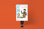 World Teacher’s Day Poster/ Flyer, a Flyer Template by Juru Rancang Graphic (Thumbnail 3 of 3)