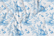 Easter Toile Seamless Patterns, a Pattern Graphic by Olya Creative (Thumbnail 9 of 14)