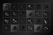 3D Dark Geometrics 234 illustrations, an Object Graphic by assetpro.design (Thumbnail 7 of 16)