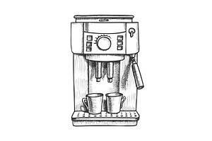 Espresso Machine With Two Cups