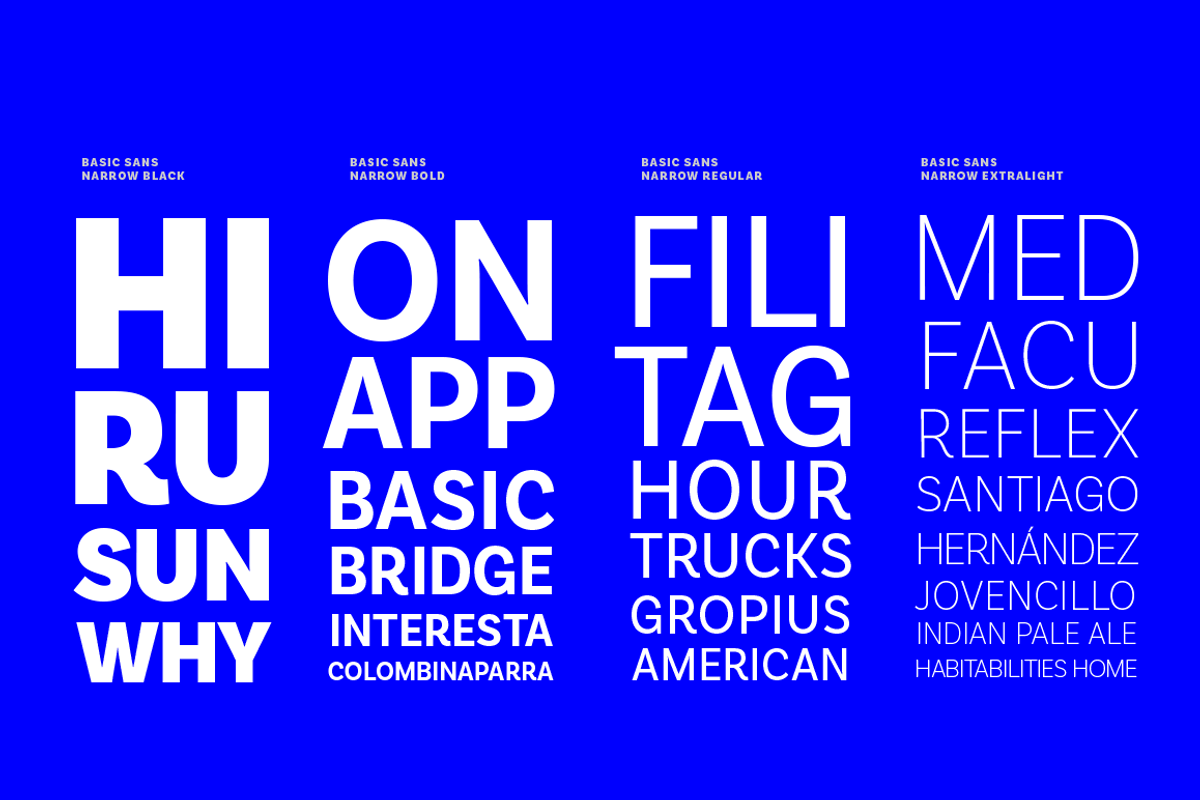 Basic Sans Narrow preview 3