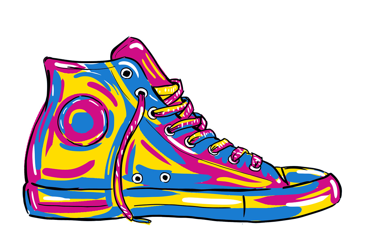 Classic Pop Sneaker, an Illustration by Do2design