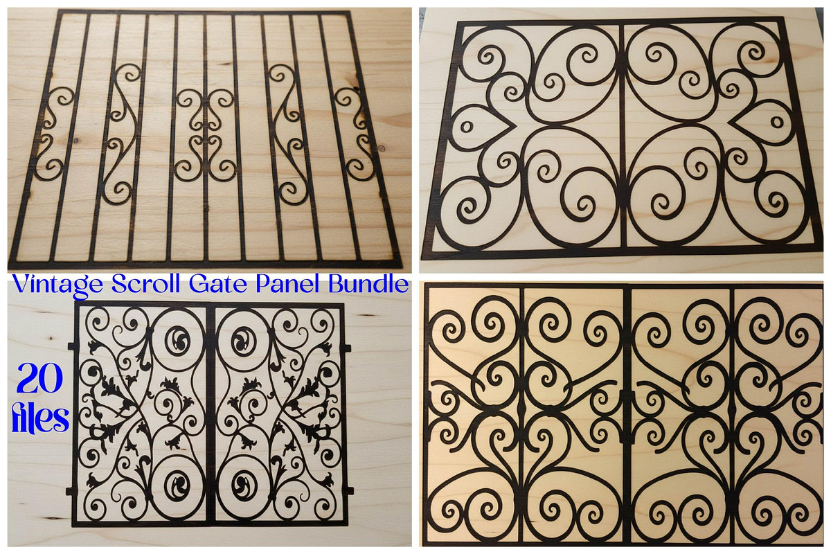 Vintage Scroll Gate Panel Bundle, a Decorative Illustration by Creativeshirt (Photo 1 of 20)