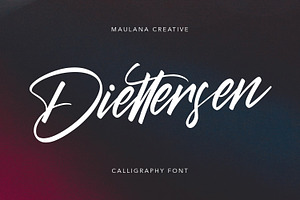 Diettersen Script Calligraphy Font