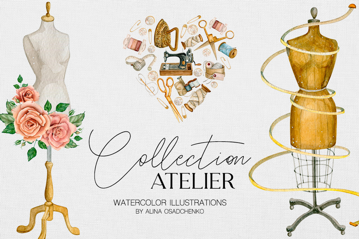 Atelier - sewing kit, a Decorative Illustration by CrystalinaShop (Photo 1 of 4)