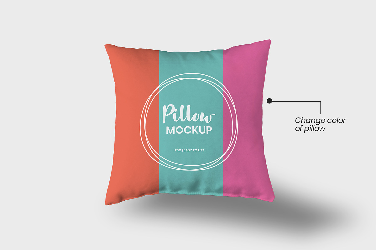 Realistic White Pillow Mockup, a Product Mockup by Graphic Xtreme (Photo 2 of 3)