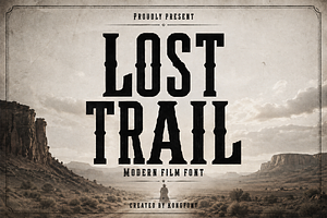 Lost Trail - Western Cinematic Font