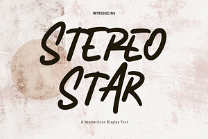 Stereo Star Handwritten Font