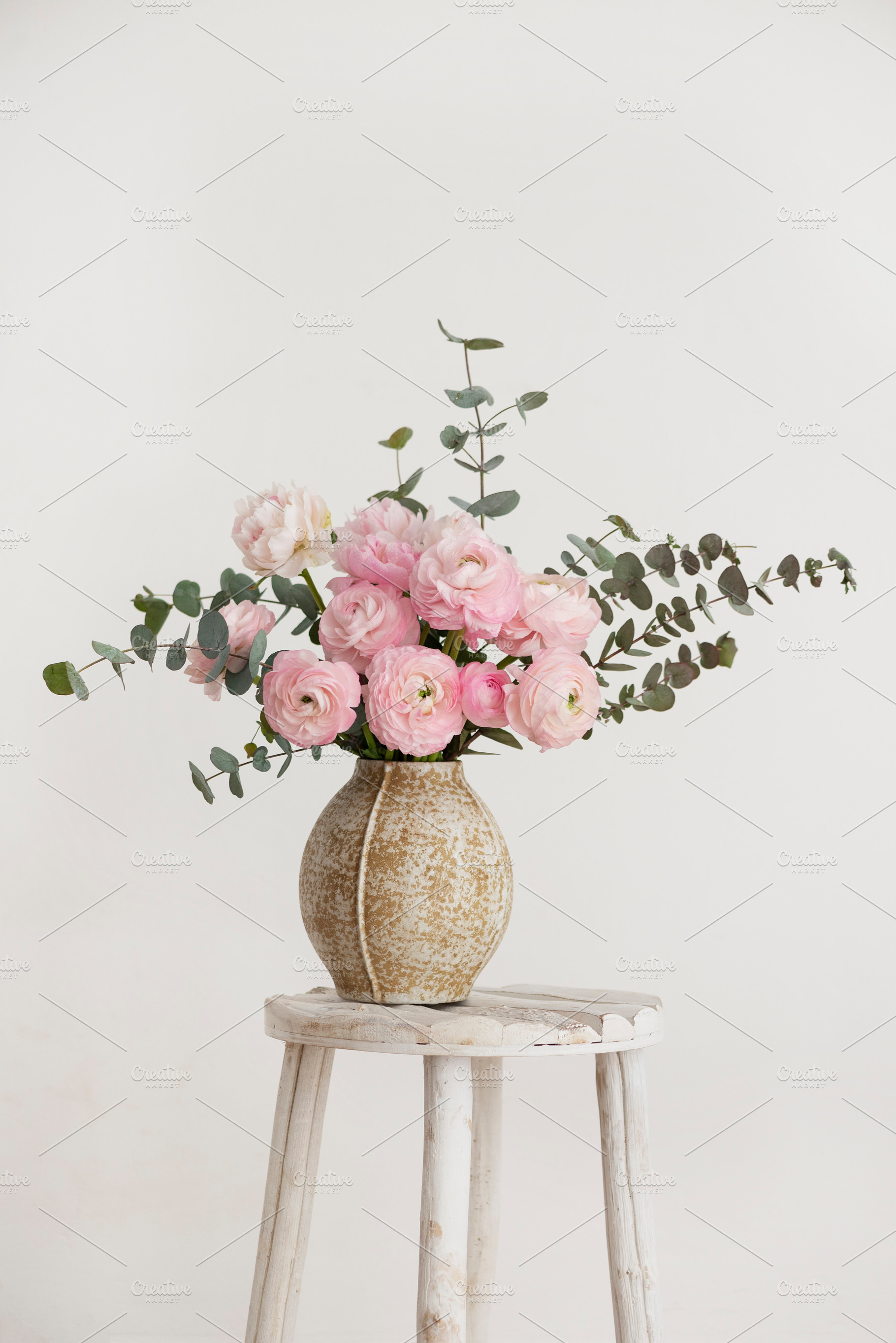 Spring bouquet of peonies and ranunculus, a Nature Photo by oxana.denezhkina