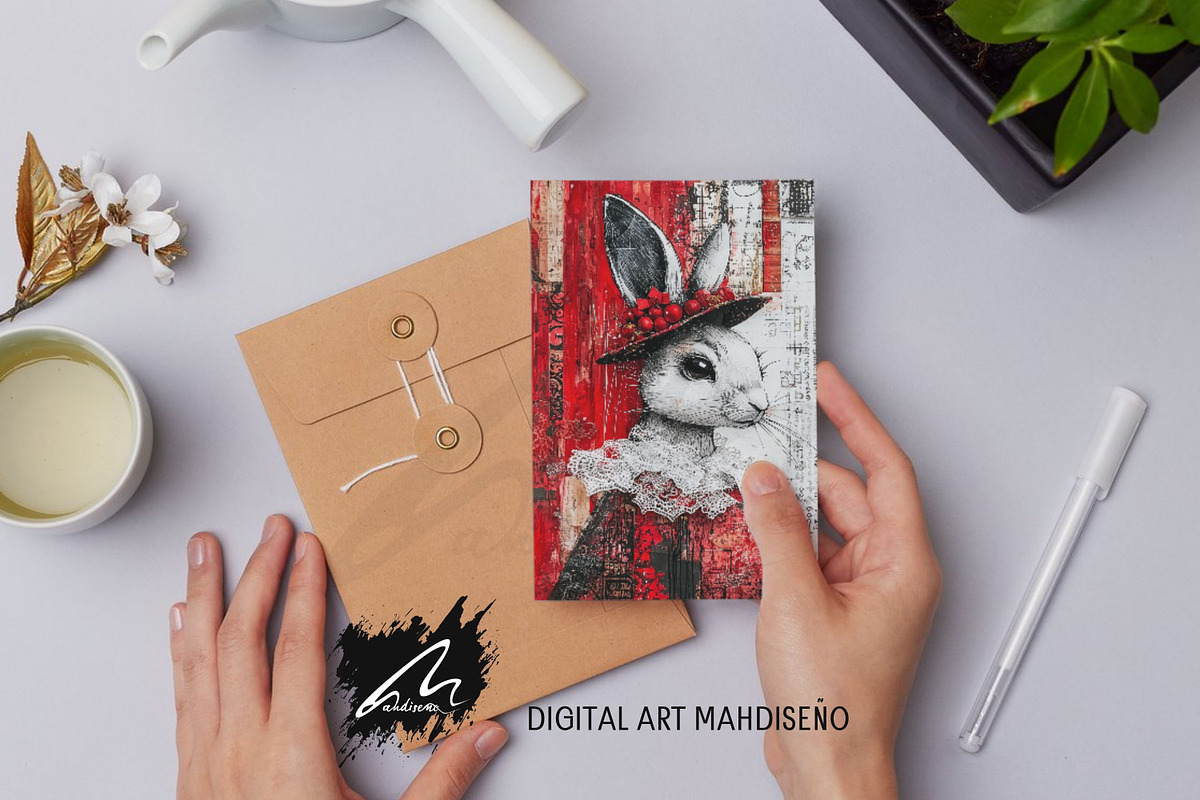 Shabby Xmas Mixed Media Scrappapers, a Decorative Illustration by Digital Art Mahdiseño (Photo 2 of 10)
