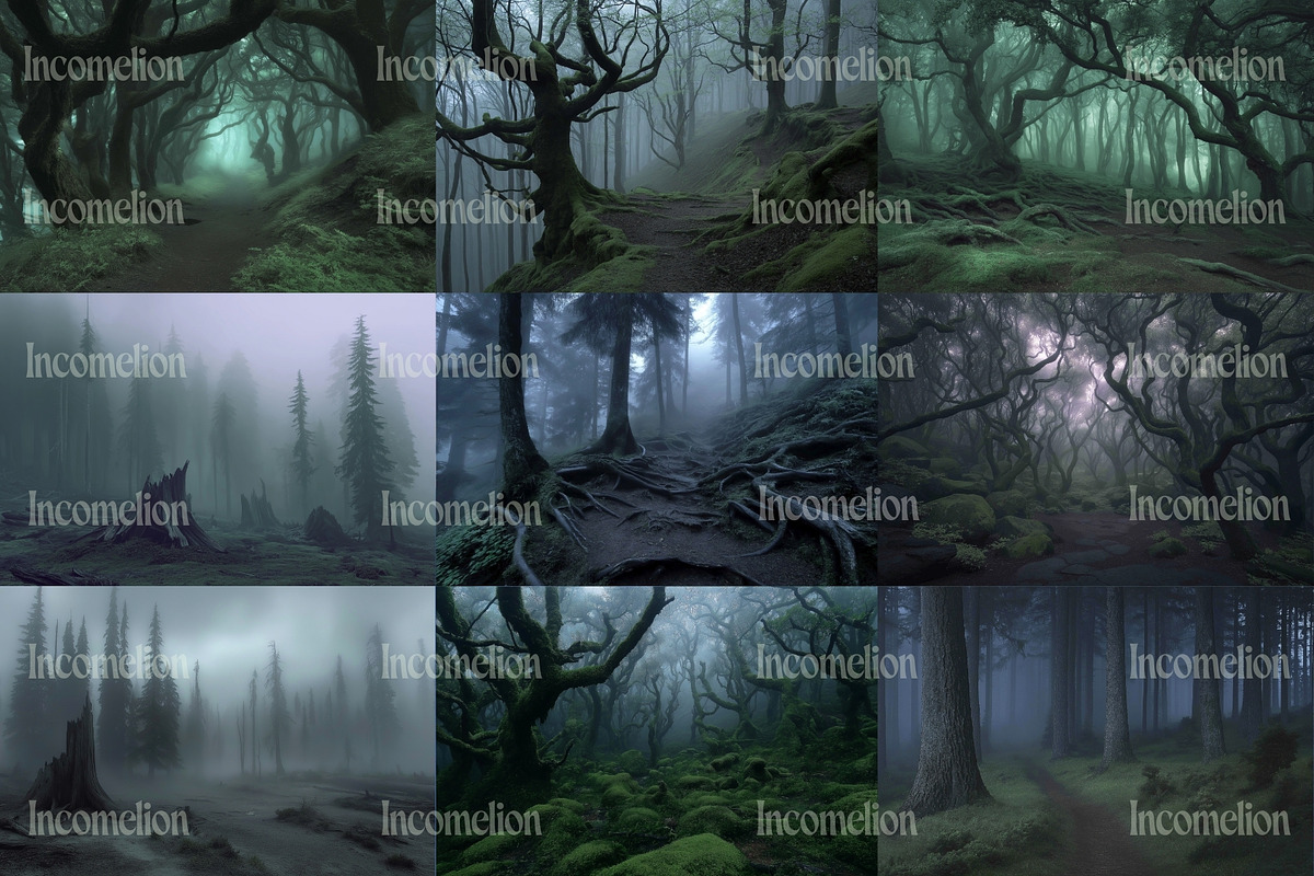 40 Eerie Forest Stock Photos, a Nature Photo by Incomelion (Photo 10 of 13)