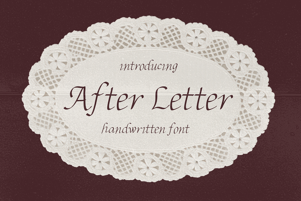 After Letter Elegant Thin Font, a Script Font by Ashiya Pixel (Photo 1 of 17)