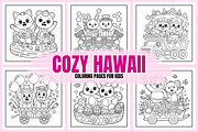 Cozy Hawaii Coloring Pages For Kids, an Animal Illustration by Coco Bloom (Thumbnail 1 of 3)