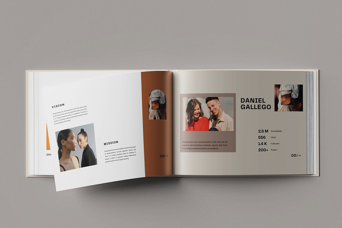Landscape Book Mockup, a Books & Magazine Mockup by Tokobeta (Photo 7 of 11)