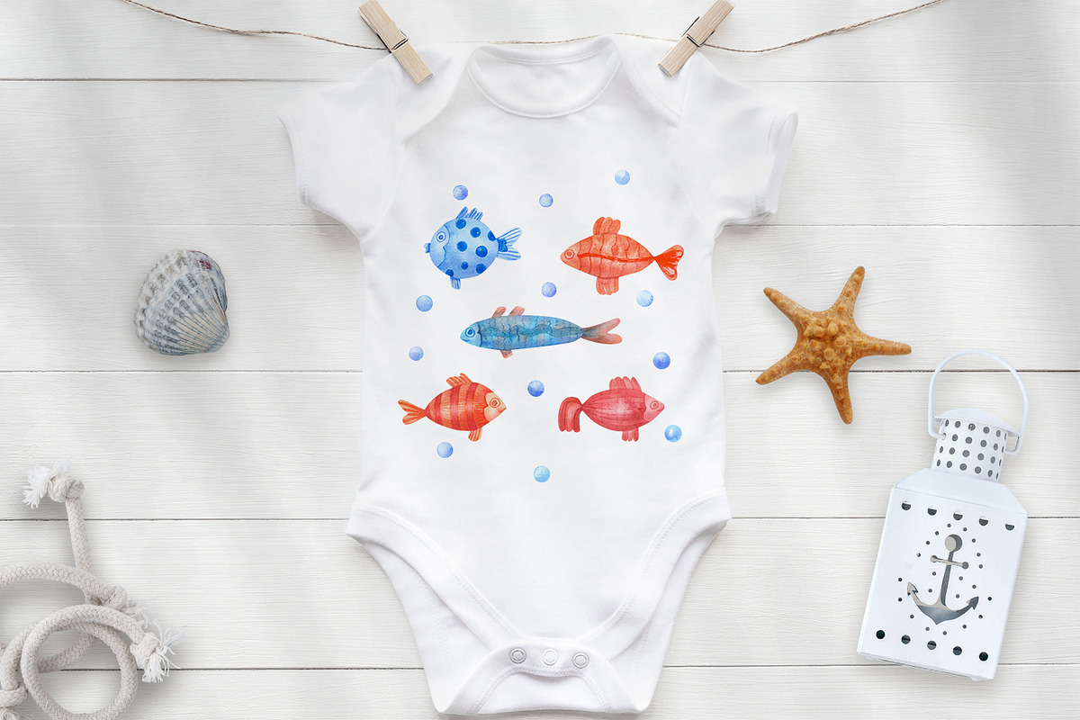 Nautical Mile Watercolor Collection, an Animal Illustration by Anna Druzhkova (Photo 18 of 30)