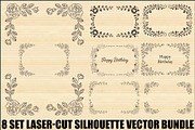 Elegant Rose Frame Silhouette, an Illustration by Designs_River (Thumbnail 1 of 9)