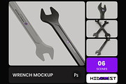Wrench Mockup, a Mockup by hiddemaru (Thumbnail 1 of 4)