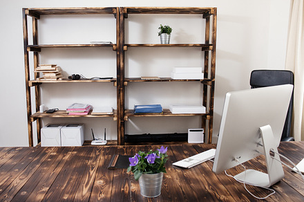 Home office stock photo containing study and business