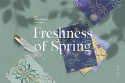 Spring floral pattern collection, a Pattern Graphic by Colden Blue (Thumbnail 1 of 13)