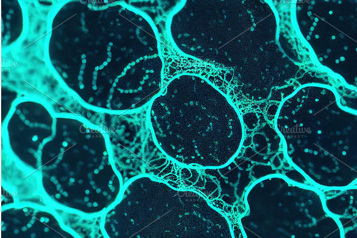 Infected molecule by unidentified, an Illustration by Sergey Kotenev