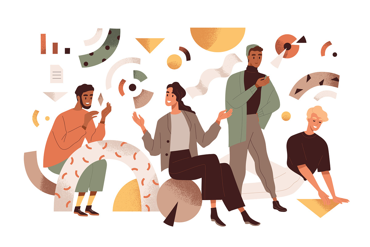 Creative studio team work together, a Person Illustration by Good Studio (Photo 1 of 2)