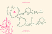 CS Wardine Dashed, a Script Font by Craft Supply Co. (Thumbnail 1 of 8)
