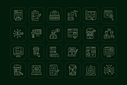 Animated Development Icon Art Set, an Outline Icon by Prosymbols (Thumbnail 3 of 4)