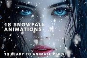 18 Gif Animated Snow Photoshop, a Background Graphic by Designer Essentials (Thumbnail 1 of 7)