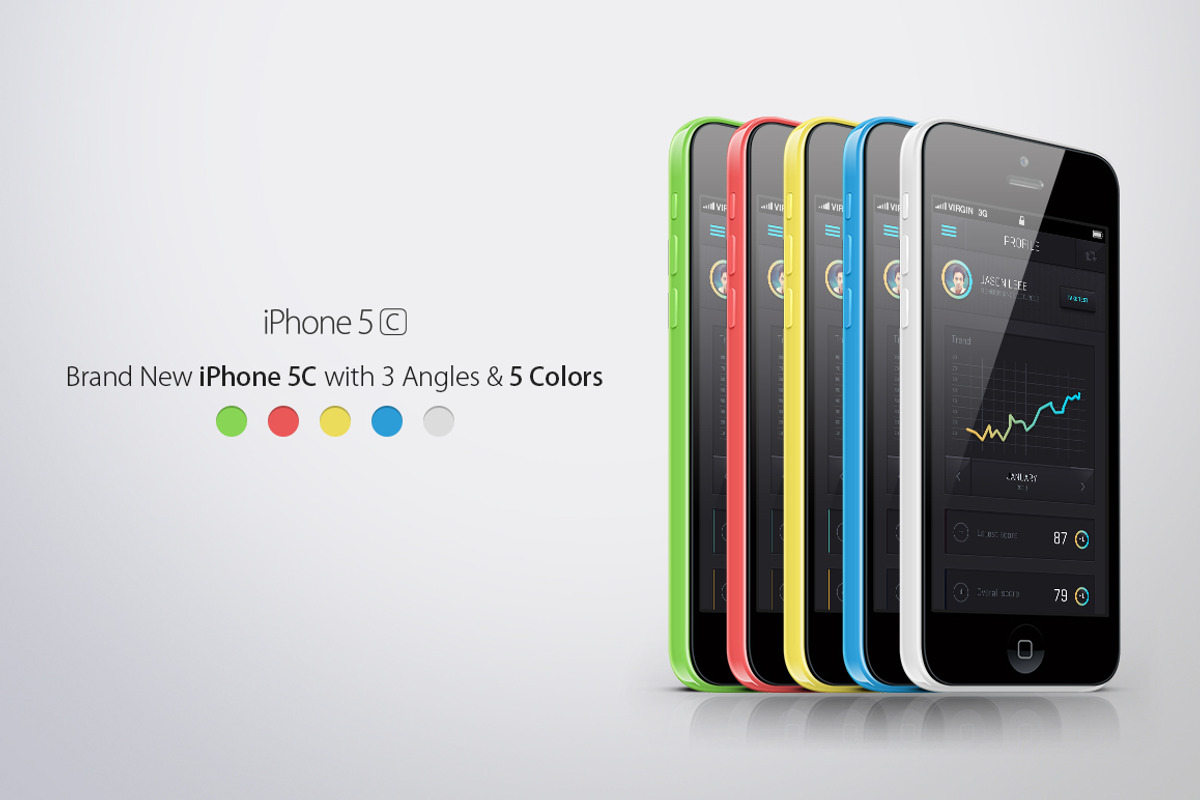 Apple Responsive Screen Mockups, an iPhone Mockup by Graphicon (Photo 2 of 5)