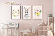 Sunny Easter bunny Watercolor, an Illustration by LABFcreations (Thumbnail 4 of 17)