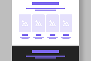 Responsive Landing Page Wireframe, a Wireframe Template by MightyDesign (Thumbnail 3 of 9)