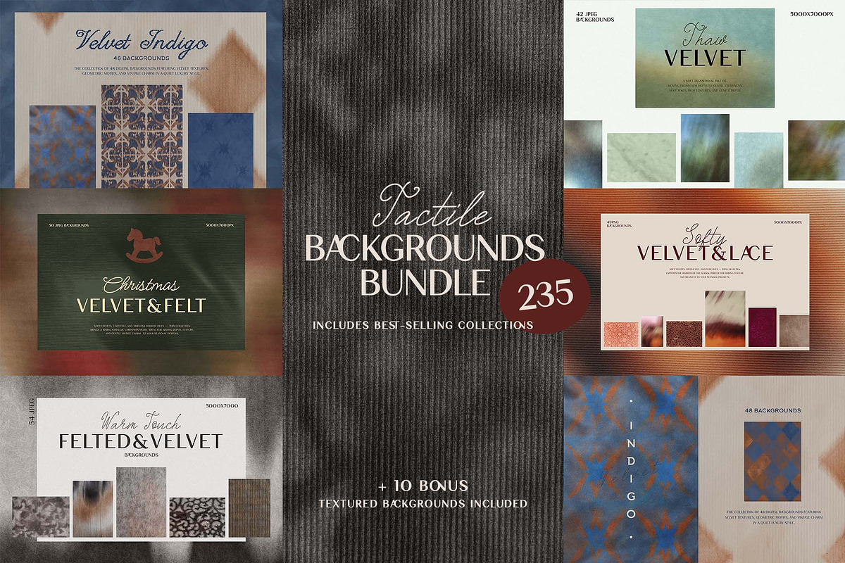 Tactile Backgrounds Bundle, a Background Graphic by DigARTbyHavroshka (Photo 1 of 13)