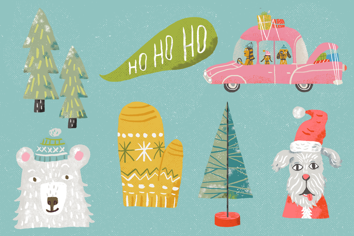 Jolly Holiday, an Illustration by Stephanie K. Birdsong (Photo 3 of 3)