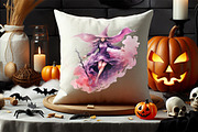 Watercolor Halloween Clipart Bundle, a Seasonal Illustration by Creative Arslan (Thumbnail 8 of 11)