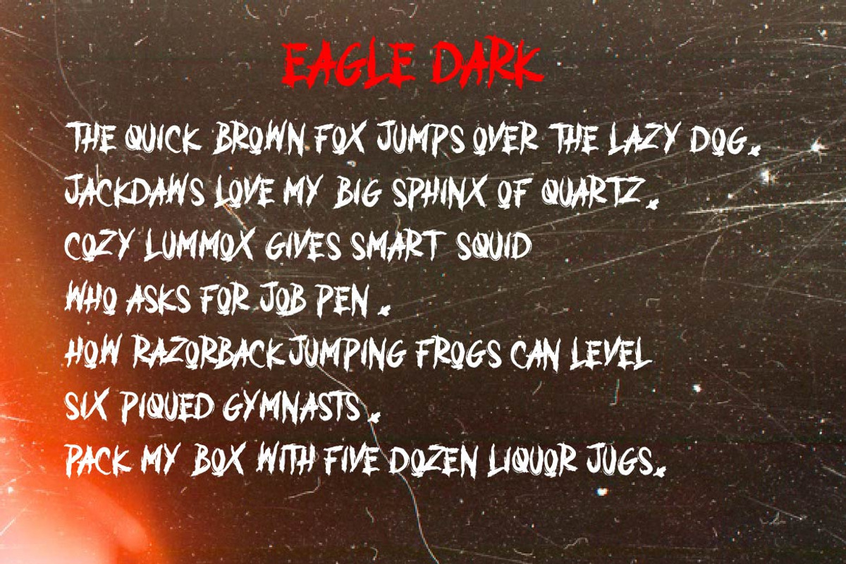 EAGLE DARK, a Blackletter Font by AMINMARIO (Photo 6 of 6)