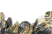 Botanical Tropical Leaves Frames, a Decorative Illustration by leezarius (Thumbnail 6 of 7)