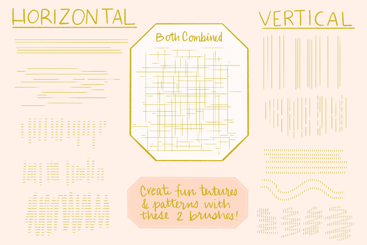 Simple Pattern Procreate Brush Set, a Brush Add-On by Sometimes Crafter Studio (Photo 4 of 5)