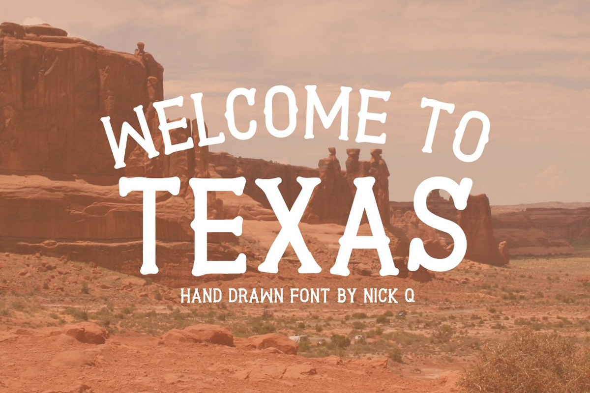 Texas Font Bundle, a Font by nickqtx (Photo 2 of 9)