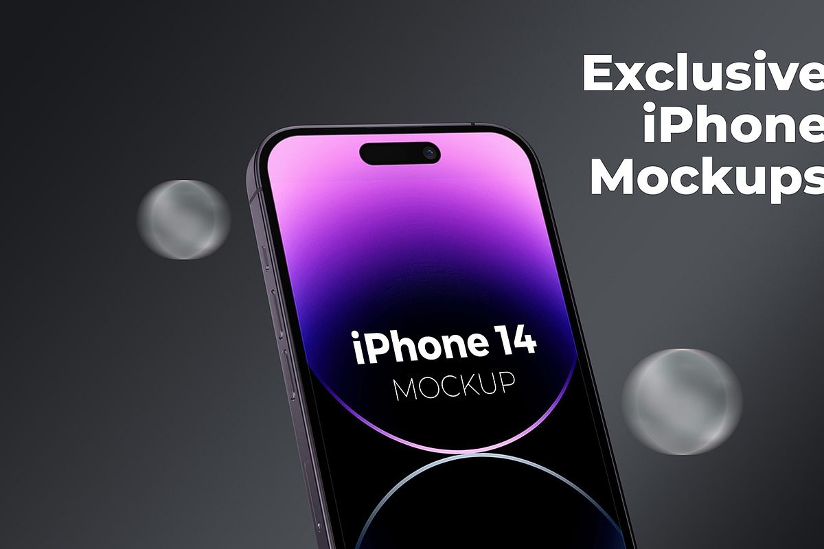 iPhone 14 Pro Mockup Set, an iPhone Mockup by AN Productions (Photo 9 of 11)