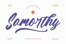 Samorthy Handwritten Brush Font